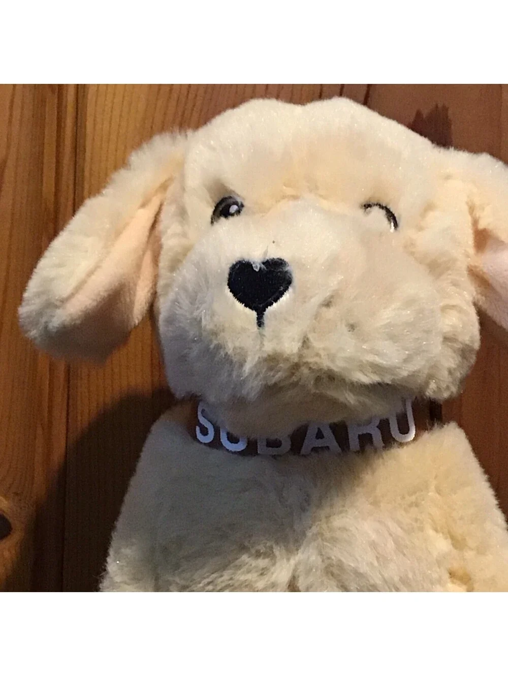 Chelsea Teddy Bear Plush Dog Subaru Collar Beige 9